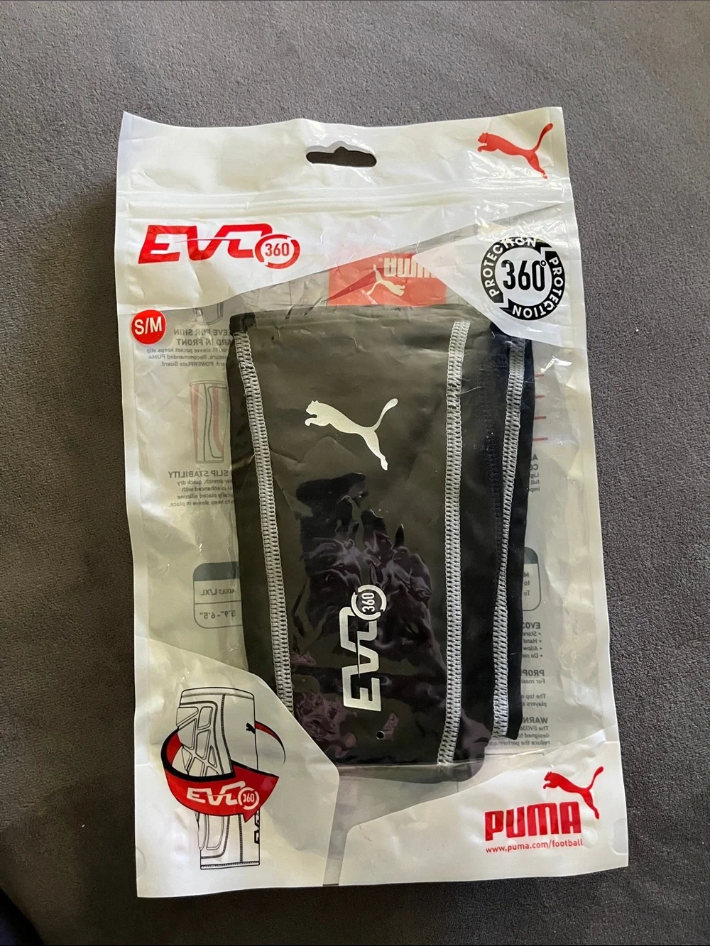 Puma EVO360 shin guard sleeve with calf protection